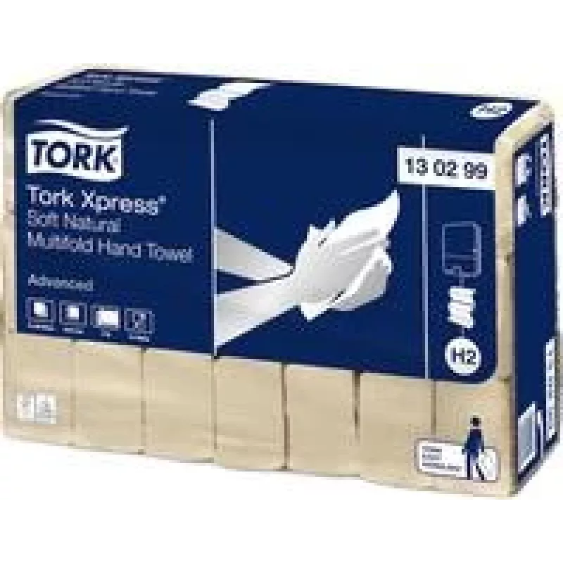TORK 130299 Toallas de manos H2 Advanced interfold, 2 capas, blancas, 3780 hojas