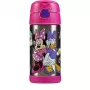 THERMOS FUNTAINER Botella con pajita, Disney Minnie Mouse, 0,35 L, acero inoxidable, rosa 4113.412.035