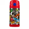 THERMOS FUNTAINER Botella con pajita, Disney Minnie Mouse, 0,35 L, acero inoxidable, rosa 4113.412.035