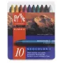 Caran d'Ache Neocolor I Ceras de colores, set de 10, redondas, envoltura de papel, colores homogéneos 7000.310