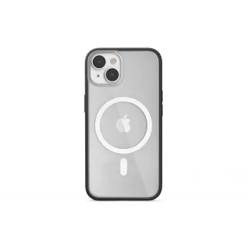Woodcessories ECO643 funda para iPhone 14 Plus - tapa trasera ecológica negra y transparente