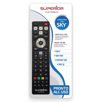 SUPERIOR ELECTRONICS mando a distancia de sustitución SUPTRB027 para Sky - negro