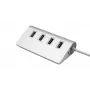 EXSYS EX-1134-2 Hub USB 3.2 Gen 1 de 4 puertos con cable USB-C y adaptador USB-A