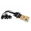 EXSYS Tarjeta serie PCI RS-232 de 4 puertos con chipset FTDI (EX-41084)