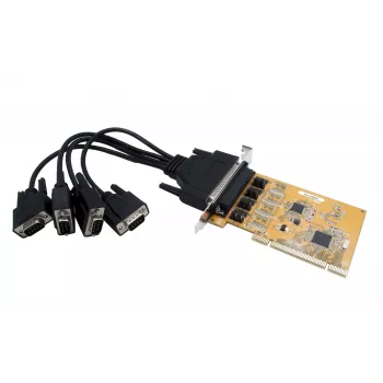 EXSYS Tarjeta serie PCI RS-232 de 4 puertos con chipset FTDI (EX-41084)