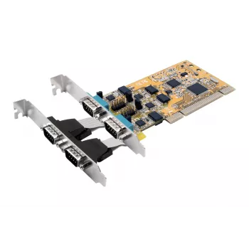 EXSYS EX-42034IS tarjeta PCI serie de 4 puertos RS-232/422/485 con protección contra sobretensión y aislamiento óptico
