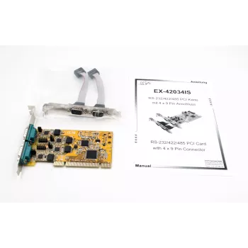 EXSYS EX-42034IS tarjeta PCI serie de 4 puertos RS-232/422/485 con protección contra sobretensión y aislamiento óptico
