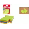 Kores cubo de notas adhesivas con flecha, 70 x 70 mm, en blanco, colores surtidos, reutilizables, 400 hojas N48704