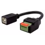 EXSYS EX-49130 adaptador USB 2.0 USB-B hembra a bloque de terminales de 5 pines con pulsador, 15 cm