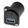 EXSYS EX-49155 adaptador de montaje USB 3.2 Gen 1 tipo D, USB-A hembra a USB-B hembra
