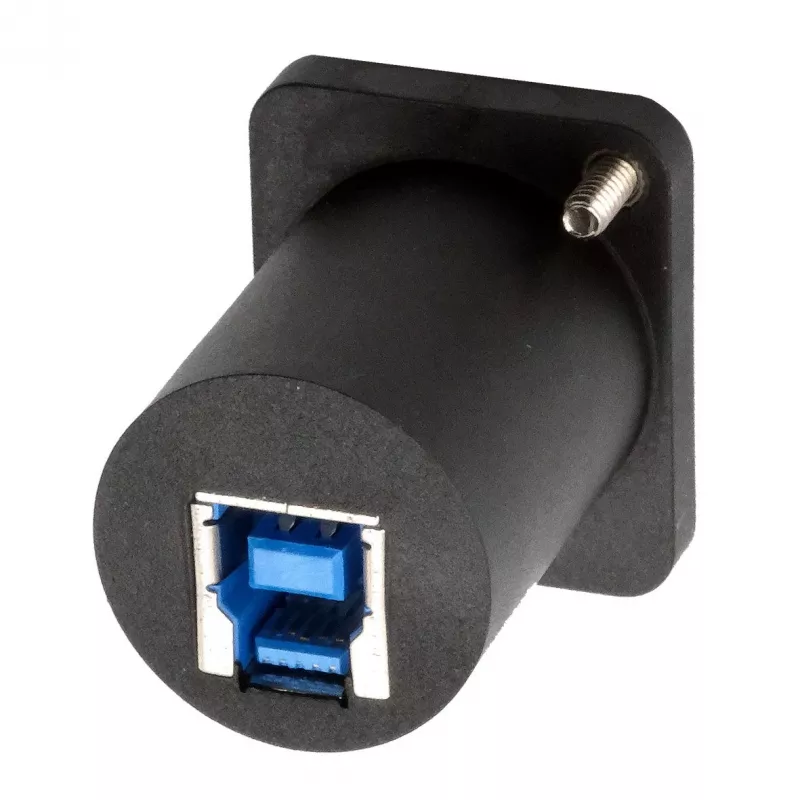 EXSYS EX-49155 adaptador de montaje USB 3.2 Gen 1 tipo D, USB-A hembra a USB-B hembra
