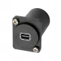 Adaptador tipo D EXSYS EX-49169 Mini DisplayPort hembra a DisplayPort hembra para montaje en panel