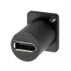 Adaptador tipo D EXSYS EX-49169 Mini DisplayPort hembra a DisplayPort hembra para montaje en panel