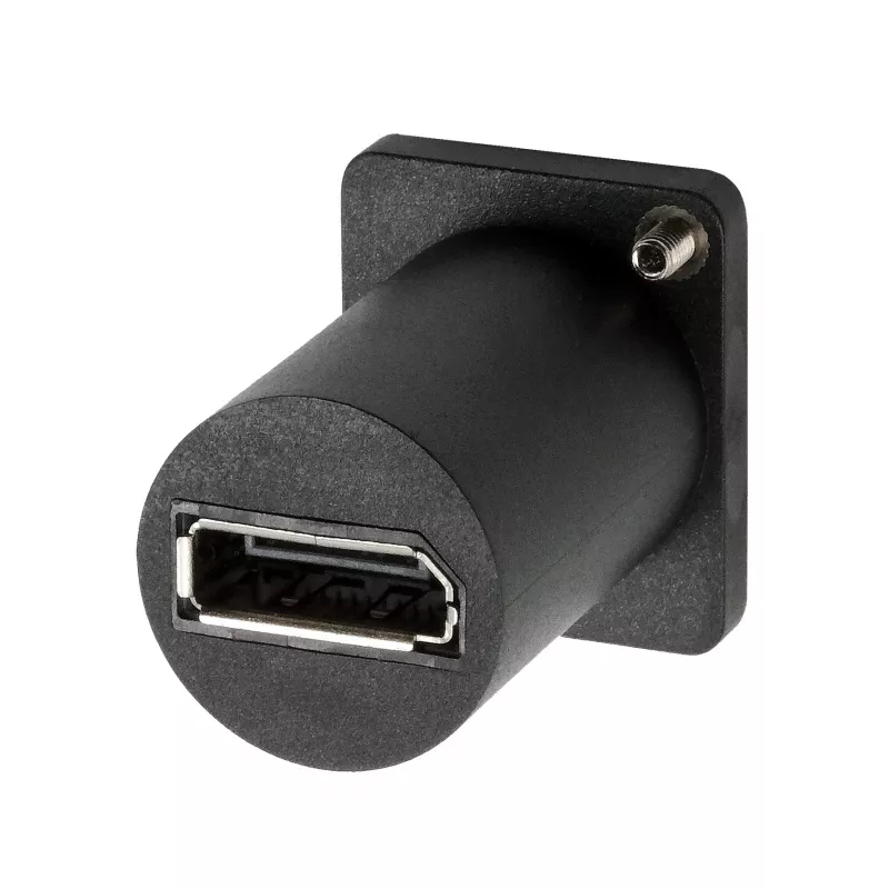 Adaptador tipo D EXSYS EX-49169 Mini DisplayPort hembra a DisplayPort hembra para montaje en panel