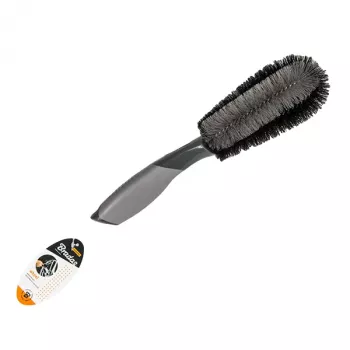 Cepillo de ruedas Bradas ES2611, mango de plástico, antracita, cerdas gruesas y suaves, 290 mm