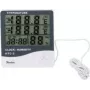 Bradas WL-M21 White Line Estación meteorológica digital con sensor de temperatura exterior inalámbrico, temperatura interior/exterior -10°C a 70°C, Blanco