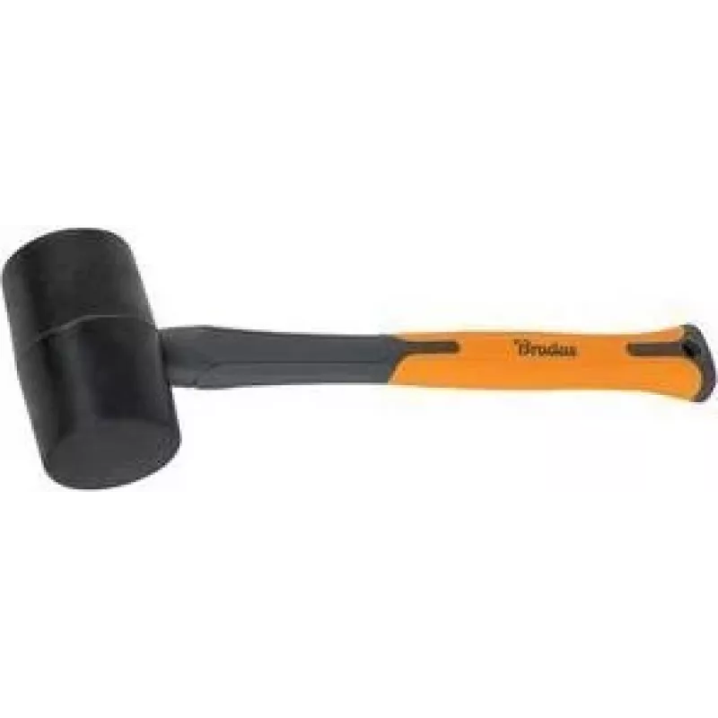 Bradas Martillo de goma 450 g Antracita/Naranja 340 mm Mango de fibra de vidrio Mango TPR antideslizante DIY-HF6045