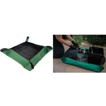 Bradas Esterilla de trasplante para plantas, 1000 x 1000 mm, verde/negro, impermeable, material exterior Oxford 600D, material interior PE, 1 ud. (TQ-P2/100)