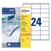 Etiquetas multiusos AVERY 70 x 35 mm blancas Ultragrip, 2400 etiquetas (3422-100.FR)