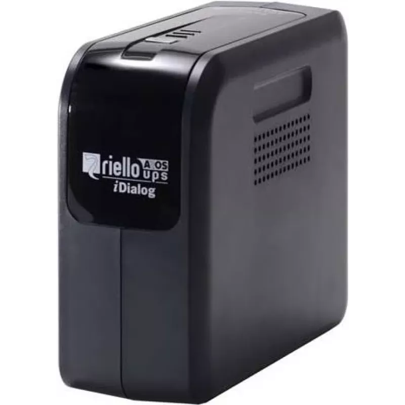 SAI Riello UPS iDialog IDG 600 - 600 VA line-interactive, 4 salidas Schuko, USB, torre, negro
