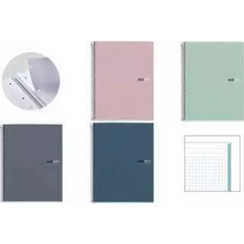 Cuaderno College Block THE ORIGINAL MIQUELRIUS, DIN A4, aqua cuadriculado, 80 hojas, 90 g/m², 1 unidad MR46579