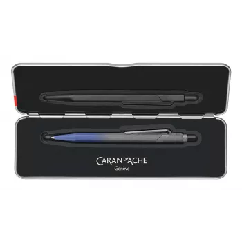 Bolígrafo Caran d'Ache 849 Storm Blue Claim Your Style 5th Edition medio tinta azul NM849.589