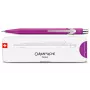 Portaminas CARAN D'ACHE 844 Colormat-X 0,7 mm, carcasa hexagonal de aluminio satinado violeta 844.605