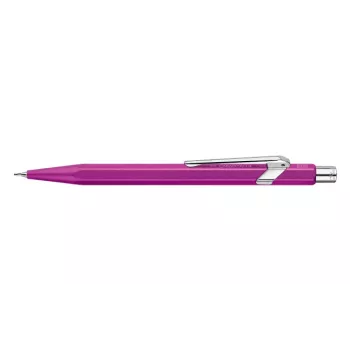 Portaminas CARAN D'ACHE 844 Colormat-X 0,7 mm, carcasa hexagonal de aluminio satinado violeta 844.605