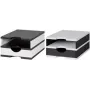 Styro 268-0102.0905S Organizador de escritorio de poliestireno negro / blanco