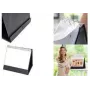 RILLSTAB RI94160 Fundas de flipchart de mesa A4 horizontal, pack de 10, polipropileno sin ácido, transparente
