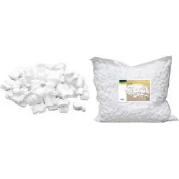 RAADHUIS Chips de embalaje, bolsa de 25 litros, relleno de poliestireno blanco, chips en forma de S para objetos frágiles (RD-351205)