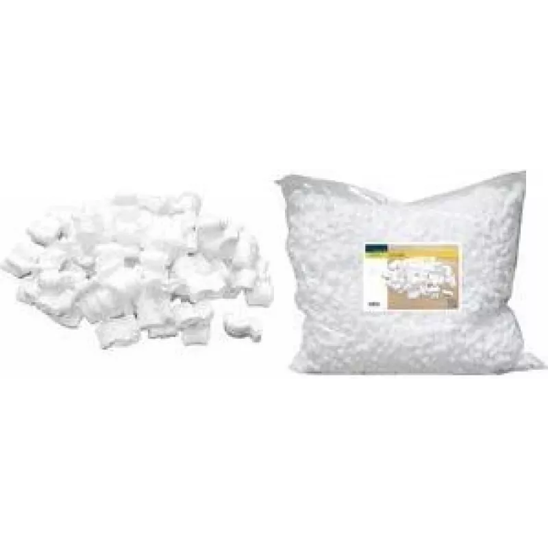 RAADHUIS Chips de embalaje, bolsa de 25 litros, relleno de poliestireno blanco, chips en forma de S para objetos frágiles (RD-351205)