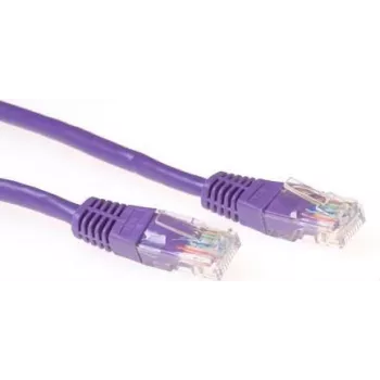 ACT IB4715 Cable de red Cat5e U/UTP, RJ45, violeta, 15 m