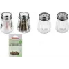 Metaltex Set de salero y pimentero, vidrio / acero inoxidable, 2 uds., 30 mm x 45 mm 252905080