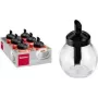 Metaltex Sweet Set de azucareros, redondos, tapa negra, vidrio y ABS, 6 piezas 252918080