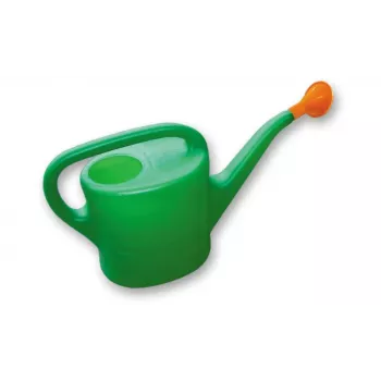 Bradas regadera 5 litros verde/naranja PVC resistente con asa ergonómica y pico largo KTK05