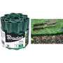 Bradas OBFG 0915 borde para césped, verde ondulado, 150 mm de altura, 9 m de longitud, plástico resistente a la intemperie