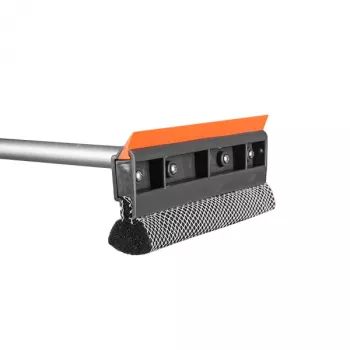 Bradas ES2110 limpiacristales telescópico automático con esponja y escobilla de goma, 600-950 mm, 200 mm de ancho de esponja
