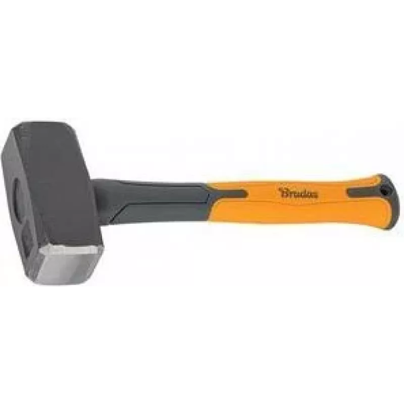 Bradas DIY-HF5100 mazo, cabeza de 1000 g, antracita/naranja, mango de fibra de vidrio de 280 mm con empuñadura TPR antideslizante, 1 ud.
