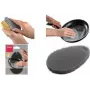 Metaltex esponja de limpieza de silicona, ovalada, gris, flexible, 1 ud. 297615000