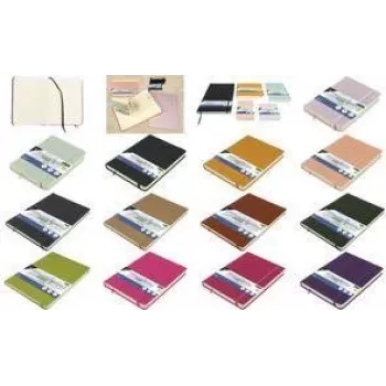 KANGARO cuaderno de bocetos, tapa dura PU, DIN A4, amarillo ocre, 80 hojas, 140 g/m², crema, libre de ácidos, 1 ud. (K-861241)