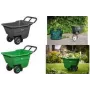 Carretilla de jardín Bradas HANDY-GO 90 L verde, 150 kg de capacidad, cubeta de plástico, chasis de acero, rueda neumática TQ-WB090GR