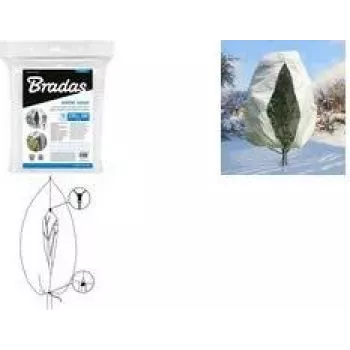 Cubierta de invierno para plantas Bradas de vellón, 760 mm de diámetro, blanco, 1,2 x 1,8 m, 50 g/m², 1 ud. AWWC503120180