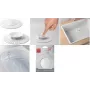 Rejilla de desagüe universal de silicona Metaltex 2 en 1 con colador y tapón, blanco 297558000