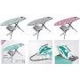 Tabla de planchar METALTEX Antares, antracita, superficie de rejilla metálica acolchada transpirable al vapor, plegable con soporte para plancha 418041080