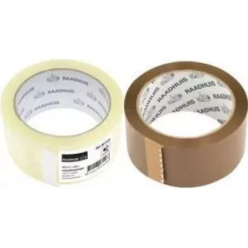 RAADHUIS cinta de embalaje de polipropileno marrón de bajo ruido, 48 mm x 66 m, 6 rollos (RD-351146)