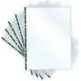 PAVO 8020614 funda de documentos A4 cristal transparente con borde reforzado verde, abierta por arriba, perforación universal, PP de 0,06 mm, 1 unidad