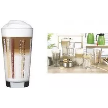 Esmeyer LINES vaso de latte macchiato 370 ml, pack de 12, apto para lavavajillas 410-865