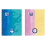 Oxford bloc de notas DUO Touch A4+ rosa/amarillo - 80 hojas rayadas con funda soft-touch 400207175