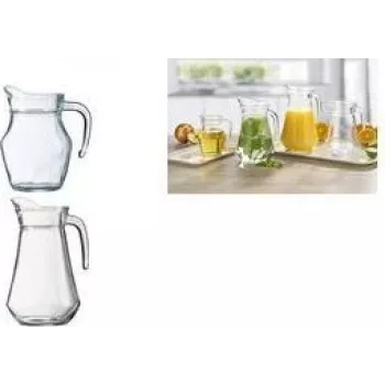 Esmeyer Arcoroc ARC jarra de vidrio, 1,0 L, vidrio templado, sin tapa, pack de 6 (410-018)